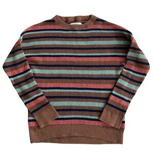 REI Women's Striped Waffle Knit Sweater - Size S